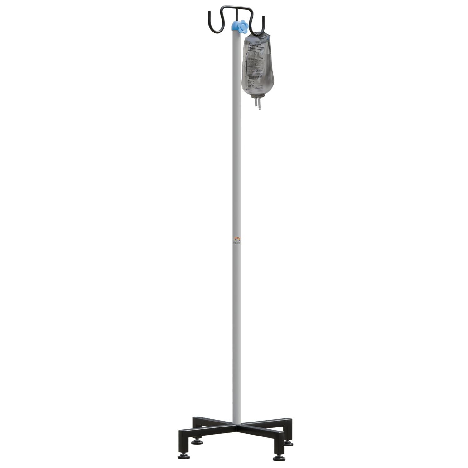 SAIFIX Saline IV Stand — Stable IV Support for Hospital, Clinic & Ward Use (4 FT, White)
